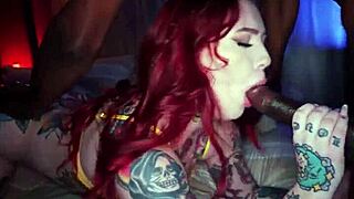 tattooed redhead's bubble butt craves that massive bbc deep inside