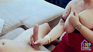 what if mature stepmom's kitchen lick turns into taboo stepson pussy fuck?