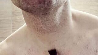 i trim my sweaty hairy armpits chest and arms post-gym for next week's photoshoot backstage