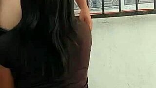 Spying On Latina Neighbor Hanging Laundry Leads To Her Tight Pussy Pounding