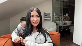 Petite latina 18yo tries huge dick anal first time 😍 big butt boobs casting pov!