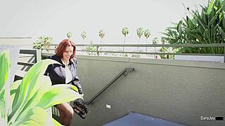 Nicky Ferrari fingers Sara Jay to squirting legs spread