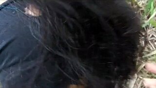 sexy bride's narrow ass takes full pounding in sugarcane field on wedding day