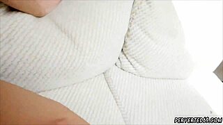 German milf Jane Doux strokes hard cock while stepmom plays taboo handjob game