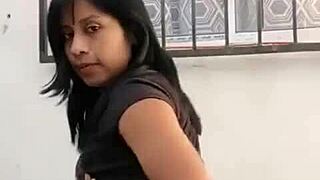 Spying On Latina Neighbor Hanging Laundry Leads To Her Tight Pussy Pounding