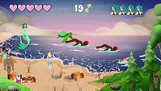 lets play paradise island he bends me over public pussy fuck