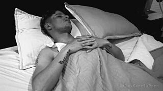 Skinny Colombian couple pounds bareback doggystyle in hot bedroom scene