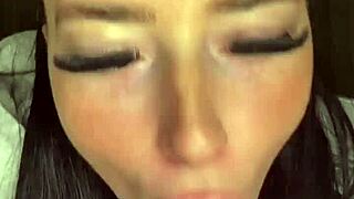 British girl explores solo toy session intimately