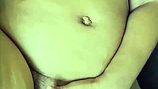 She Boldly Fingers Hairy Pussy While Big Tits Bounce