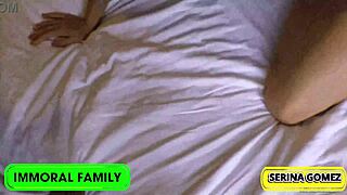 naughty serina sneaks around with her stepdad for juicy fun