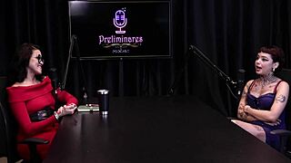 Annie Clementine Sizzles in Sheer Red on Bia Hot Podcast Preliminaries Part 2