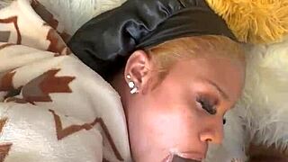 petite renity love deepthroats monster bbc then swallows every drop after nipple play