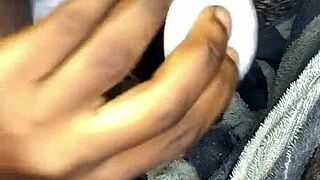 Tempted to watch me ride fan's bottle till explosive cum gush