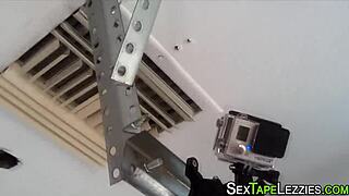 real lesbo homemade sextape with petite blonde fingering
