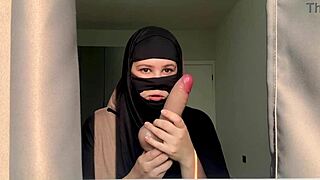 slutty arab muslim teacher deepthroats huge cock creampie facial homemade