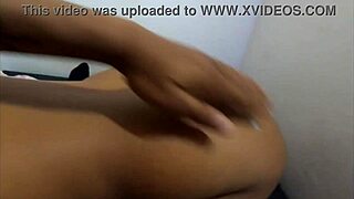 she lubes her tight latina pussy for big cock, sucks it deep with whore mouth