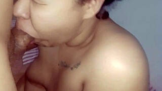Chubby latina in lingerie shakes big ass before pov pussy pounding
