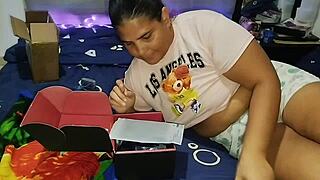 curvy latina teases with slow sensual solo play