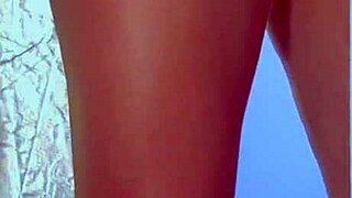 College Desi Slut in Sexy Dress Sneakers Rams Glass Dildo Deep