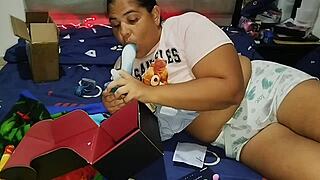 curvy latina teases with slow sensual solo play