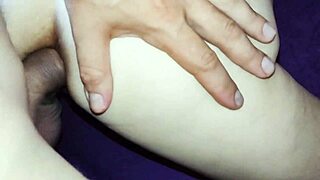 Man, my wife spreads wide as that monster cock stretches her tight ass and pussy deep