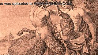 vintage erotic illustration hides steamy bent over doggystyle secrets