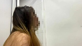 stepbro bursts in bathroom pissing i shock at his huge cock and fuck him wild