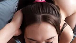 Huge Cock Blowjob With Cute Brunette 😍💦