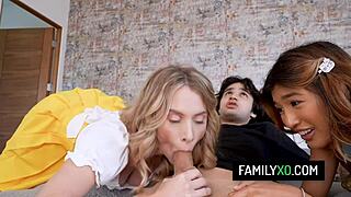 naughty stepdaughter anya olsen and clara trinity seduce stepdad stepbrother for taboo fuck