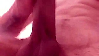 huge monster cock solo stroking builds to explosive cum eruption closeup