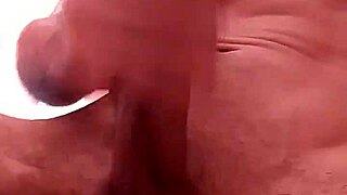 huge monster cock solo stroking builds to explosive cum eruption closeup