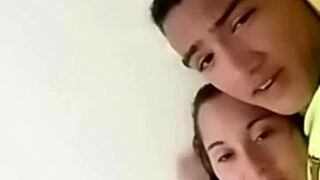damn this sexy couple fucks hot on bed all night long