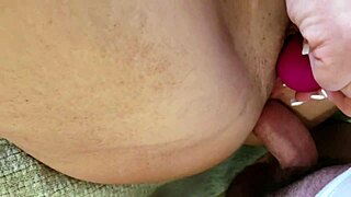 she's all lubed up so i start pounding her shaved pussy then slide right into that tight little ass for a quick dirty anal session