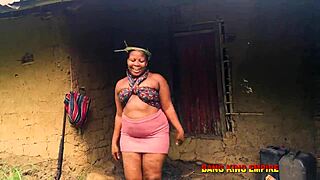 Sex-addicted bbw patricia gabriel bends for african william soft's hardcore bush pounding