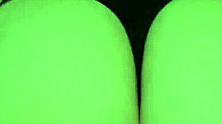 come on babe, try on these thongs while shaking that big ass and teasing my cock with your pussy lips