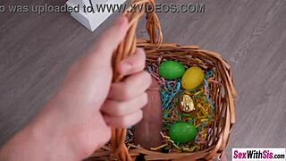 i'm losing it with these two petite bunnies emma rosie and maria kazi suckin monster cocks on easter!!