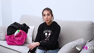 Old man claims 18-year-old vanesa merino's virgin pussy in fakings bedroom quickie