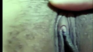 husband watches cute asian wife get licked and fucked on video call