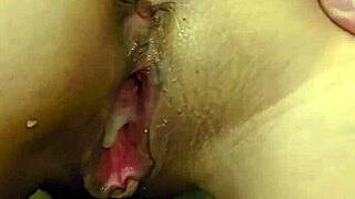 Peed on cock then took creampie deep in juicy pussy