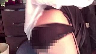 Chika Crossdresses in Crotch Net for Live Solo Session Video