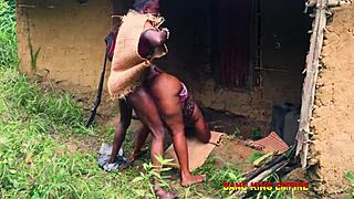 Sex-addicted bbw patricia gabriel bends for african william soft's hardcore bush pounding
