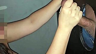 i fuckked that huge moreno cock thru gloryhole booth so tasty