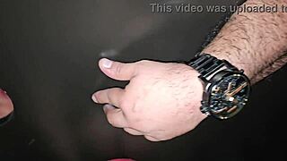 i fuckked that huge moreno cock thru gloryhole booth so tasty