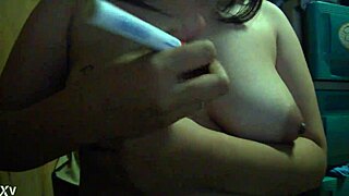 big tit amateur babe teases boobs nonstop on live webcam show