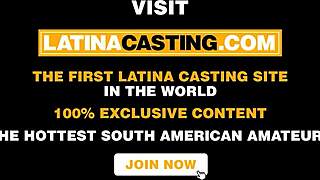Cute latina teen auditions with tight pussy taking big cock pounding in amateur homemade casting