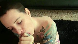 tattooed alt baddie lotsoffun29 moans deepthroat huge cock casual thanksgiving pov