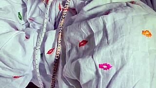 desi indian stepmom in white dress crams 9in dildo deep pussy squirt hindi moans 🔥😜