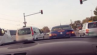 crazy naked drive then i fuck this wild exhibitionist slut right there