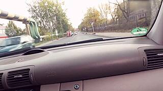 crazy naked drive then i fuck this wild exhibitionist slut right there