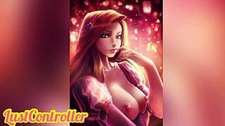ever seen rapunzel's tangled hentai kisses get so sloppy and hot?
